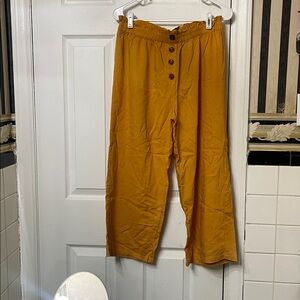 Derek Heart Golden Palazzo Pants